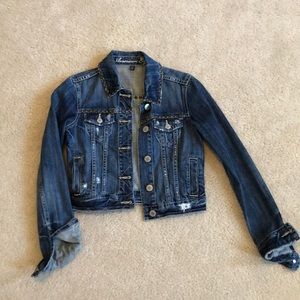 American Eagle cropped Denim jacket XS